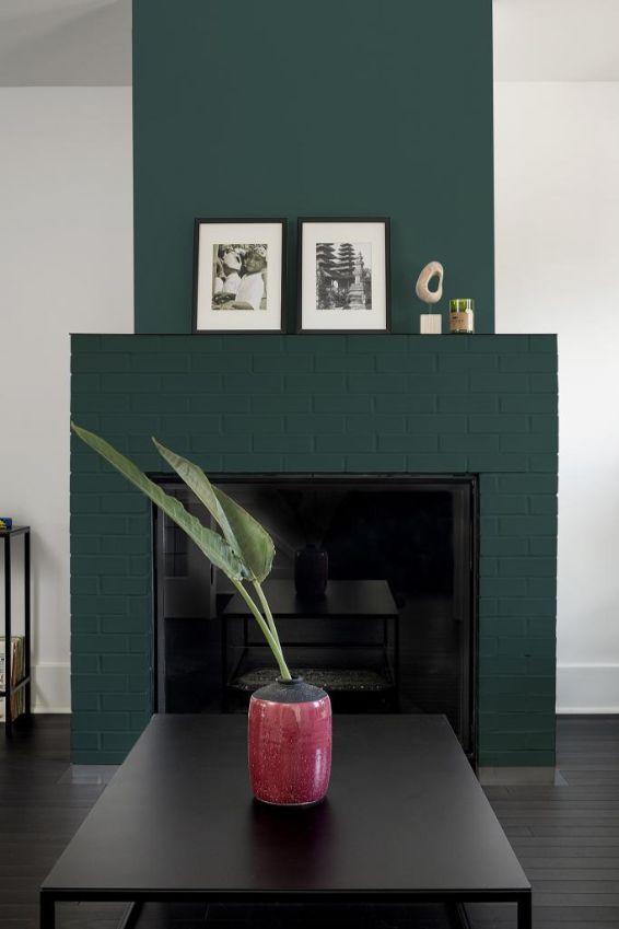 How Do You Pick The Best Paint For A Brick Fireplace Paintzen - Popular Paint Colors For Brick Fireplace