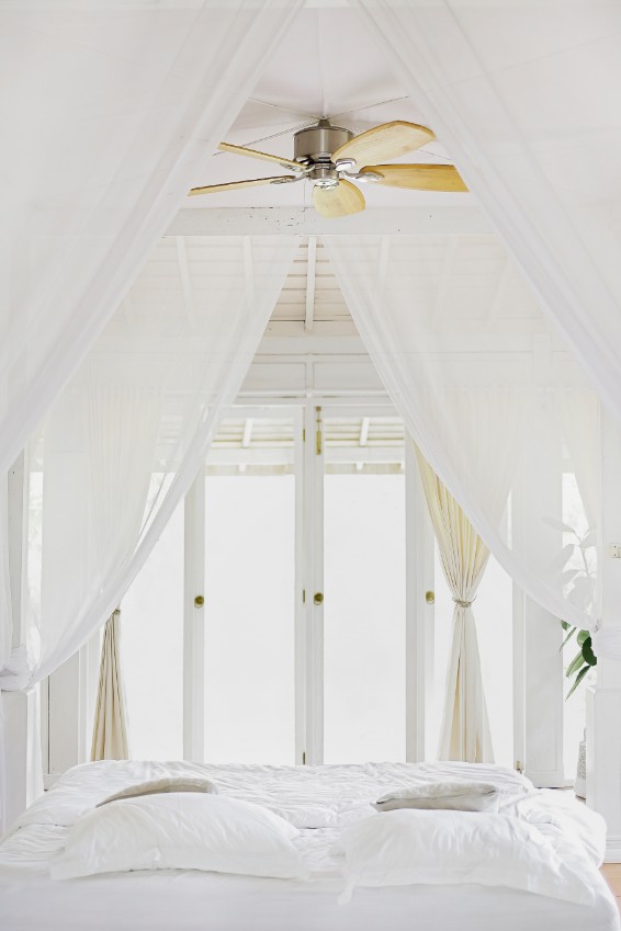 white breezy bedroom