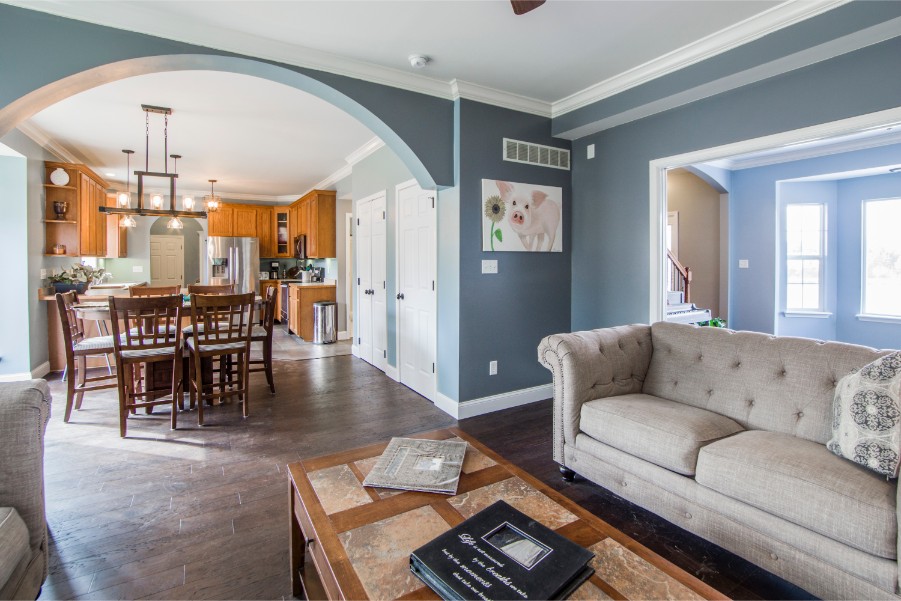 soft blue paint living room